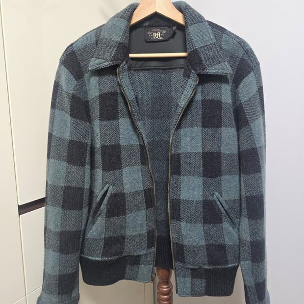 RRL 버팔로 울 집업니트