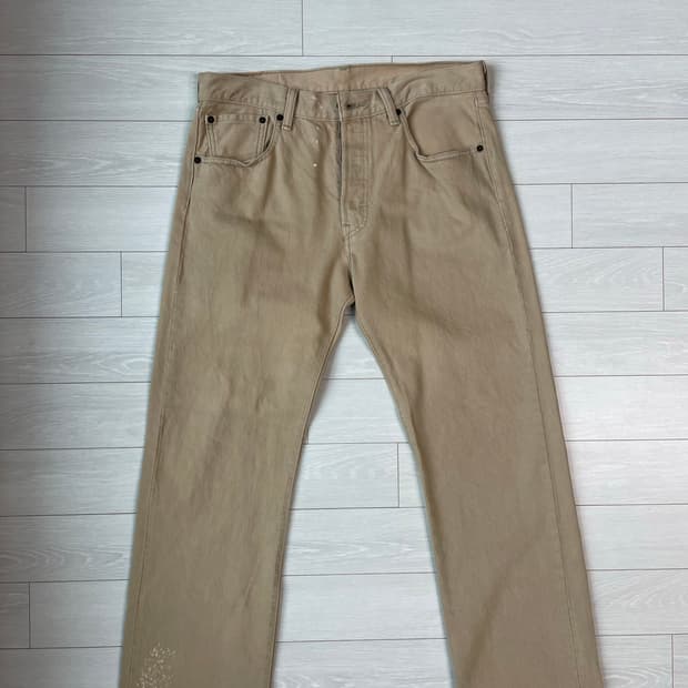 리바이스 501 베이지 데님 팬츠