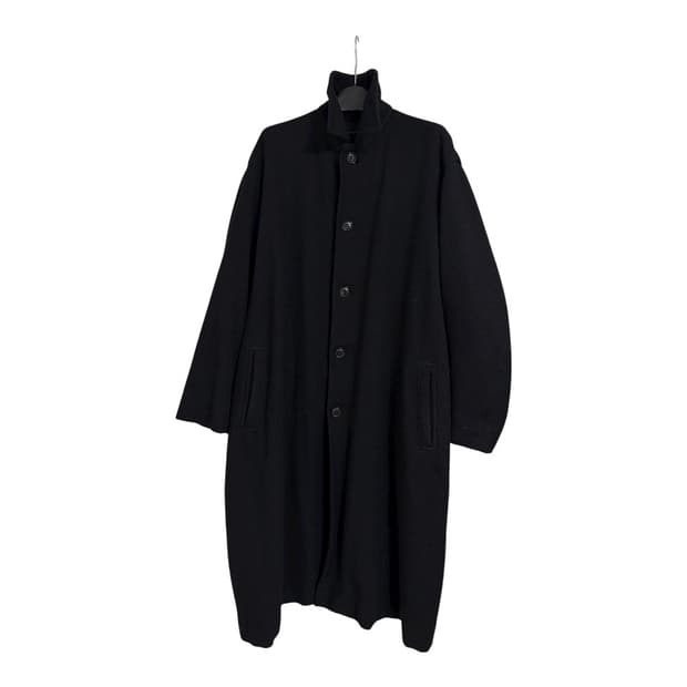 Y’s Yohji Yamamoto 울100% 블랙롱코트