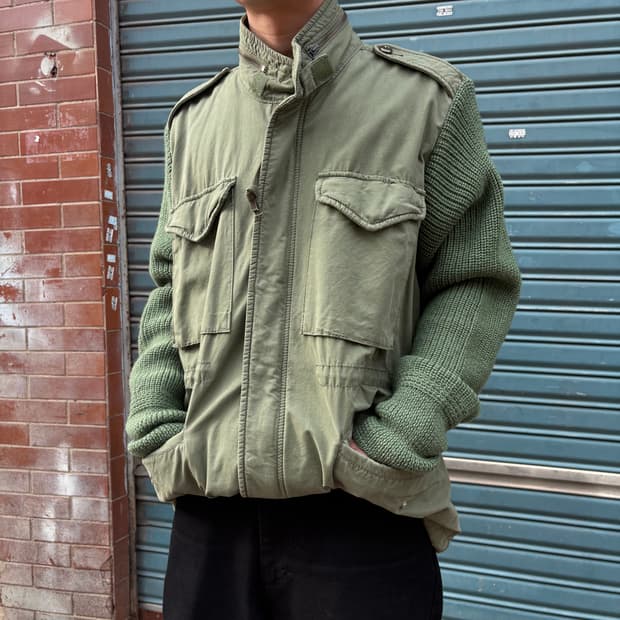 폴로 진스 니트 & 코튼 믹스 M65 필드자켓
