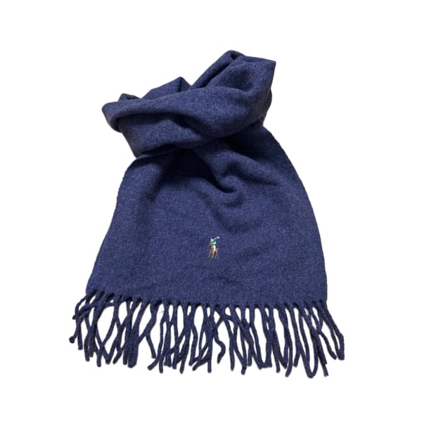 폴로 랄프로렌 램스 울 다크퍼플 머플러 목도리