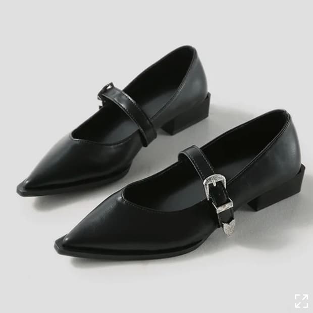 스틸레토 힐 메리제인 플랫슈즈 3cm 240