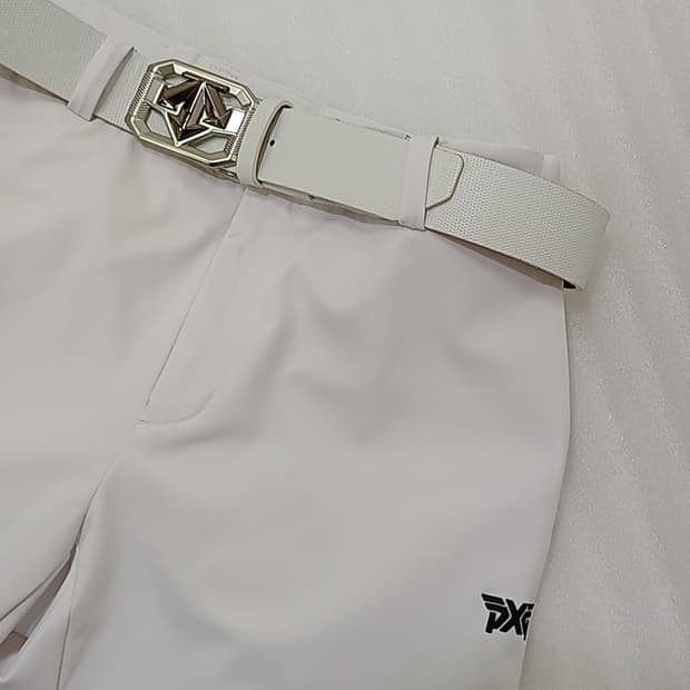 데상트 골프 남성 가죽 벨트 튼튼 흰색 사랑봉봉
