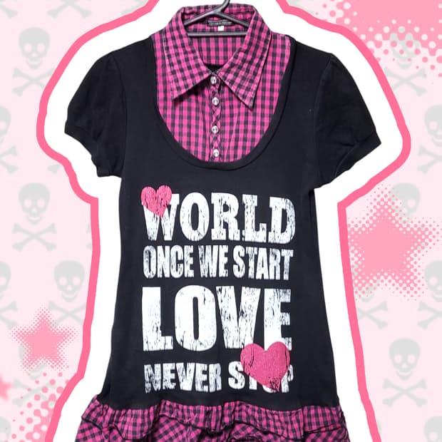 키치 씬 scene 펑크 갸루 미니 원피스