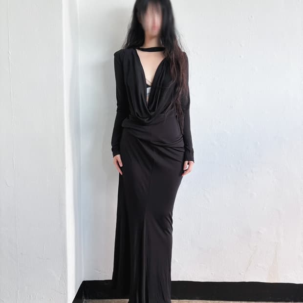 costello tagliapietra 드레이프 롱 드레스