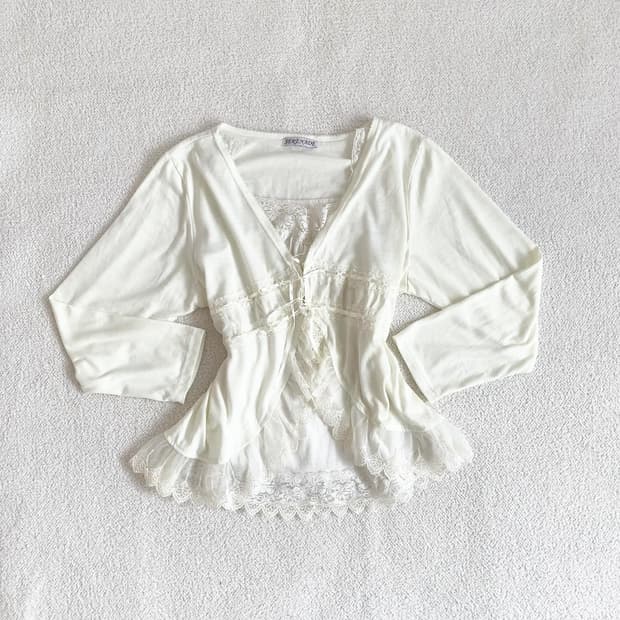 크림아이보리 레이스 소녀옷장 set