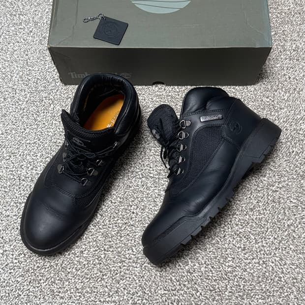 [280] 팀버랜드 워터프루프 필드 부츠 블랙 미디움 하이킹부츠