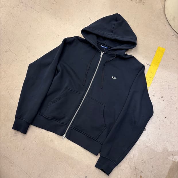 네이더스 스몰로고 네이비 후드집업