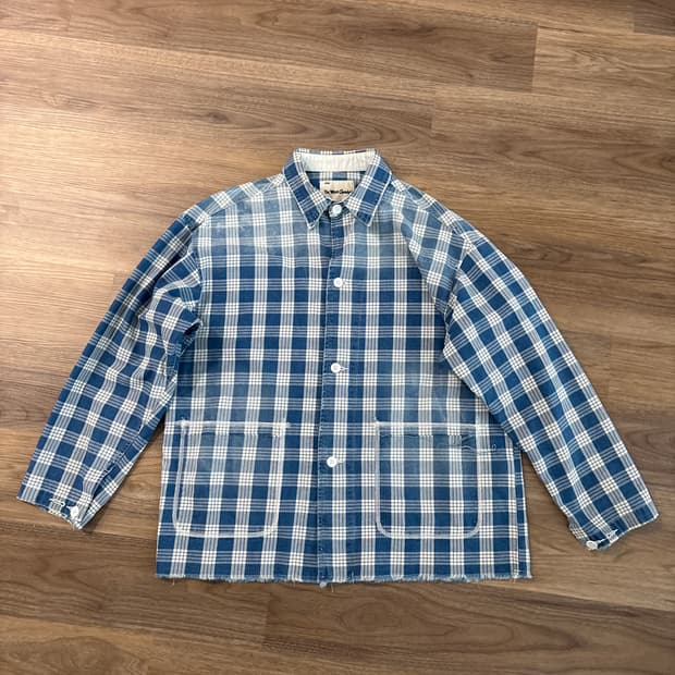 더 뤡코즈  wynn자켓  인디고체크쳐스 2사이즈