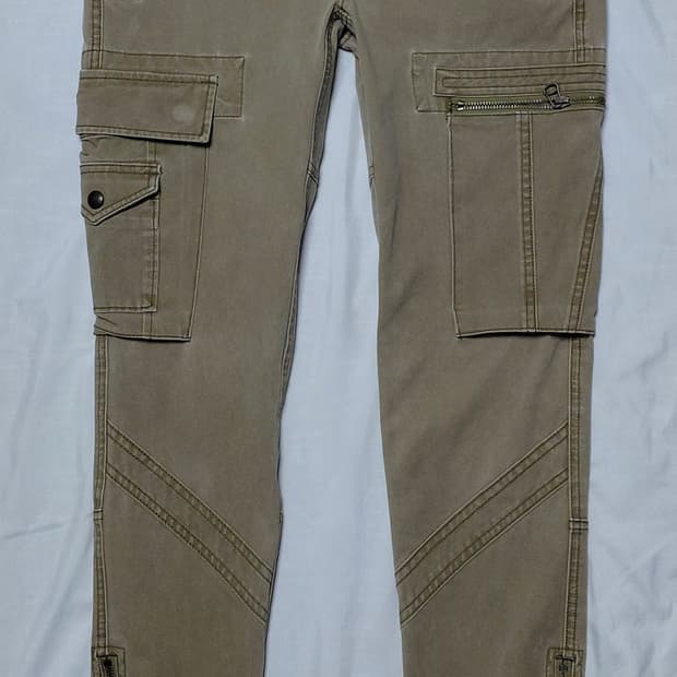 랄프로렌 우먼즈 지퍼 디테일 슬림 카고 팬츠 (사이즈 6 / 165)