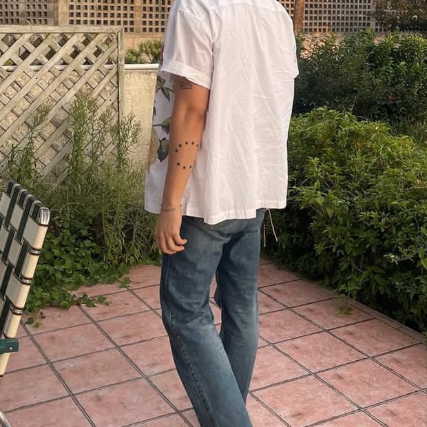 라벨아카이브 세미부츠컷 데님 팬츠