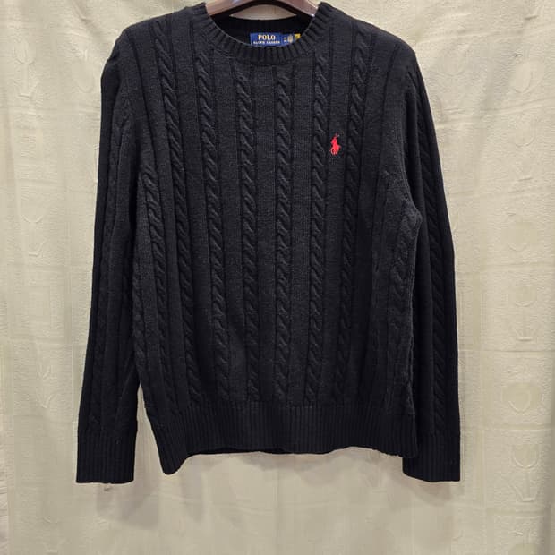 폴로 랄프로렌 케이블 니트 블랙 105~110