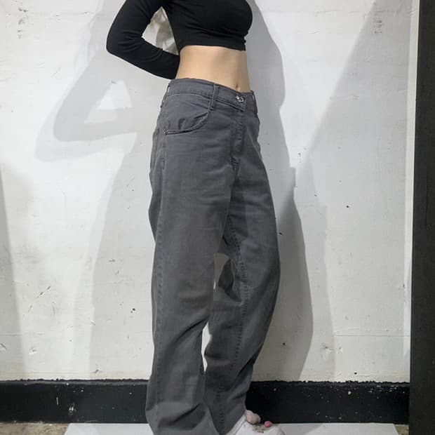 아르마니 진스 차콜 데님 청바지 