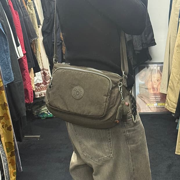 키플링 브라운 갈색 고릴라 인형 키링 크로스백 가방 갸루 펑크 로리걸