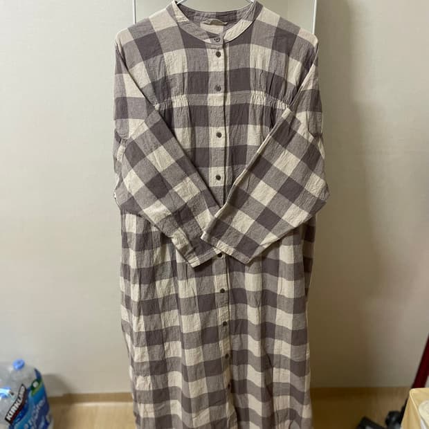 코코모리 초코라떼 바선생 체크 원피스 모리 모리걸