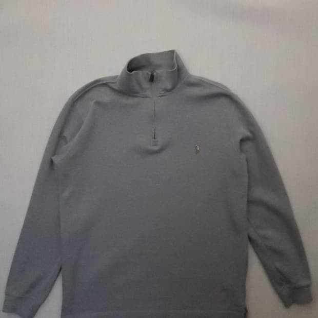 폴로 랄프로렌 하프집업 긴팔티 그레이 m