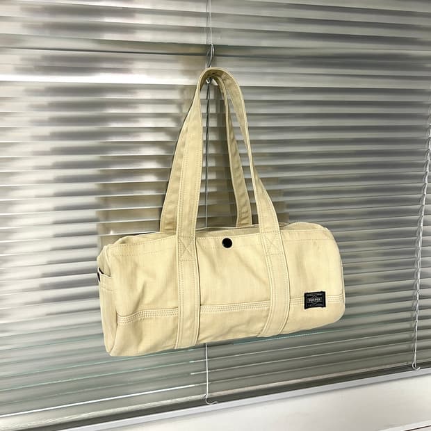 PORTER-CANVAS BOSTON BAG(Beige)