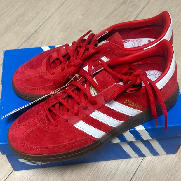 아디다스 스페지알 핸드볼 스칼렛 클라우드 화이트 245