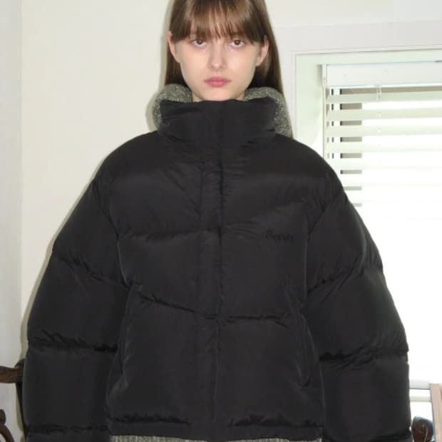 시눈 puffer jacket 패딩 블랙 (free)