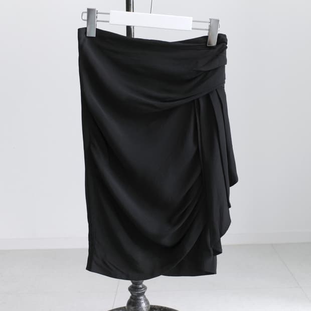 silk draping skirt