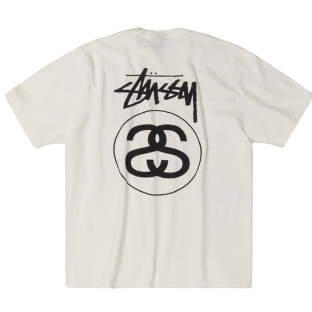 스투시 스탁 링크 반팔 티셔츠 피그먼트 내츄럴 XL