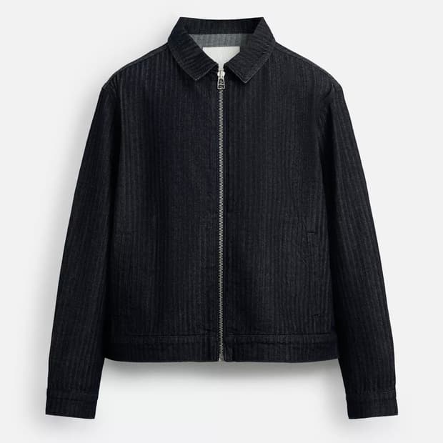 자라 데님 헤링본자켓 M