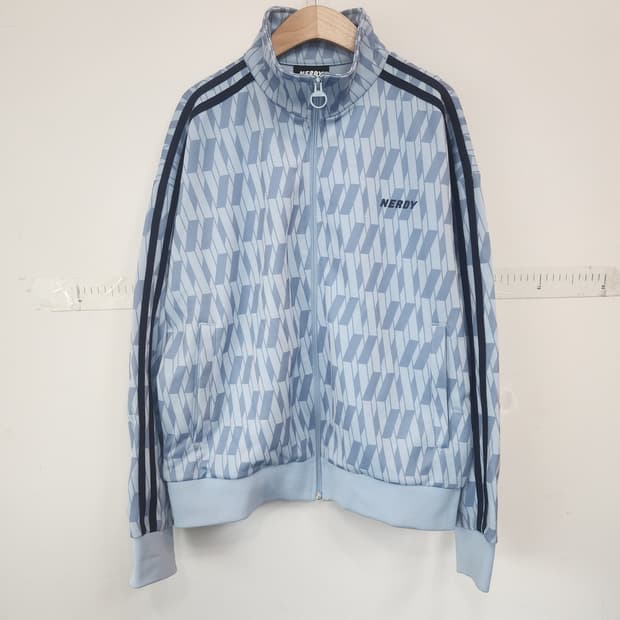 널디 패턴 트랙탑 블루
