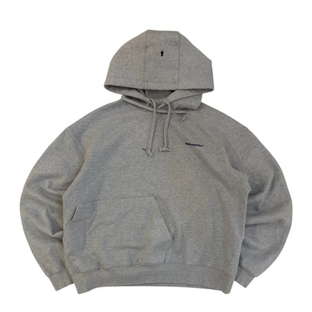 아더에러 19ss 비대칭 썬더 후드티 그레이