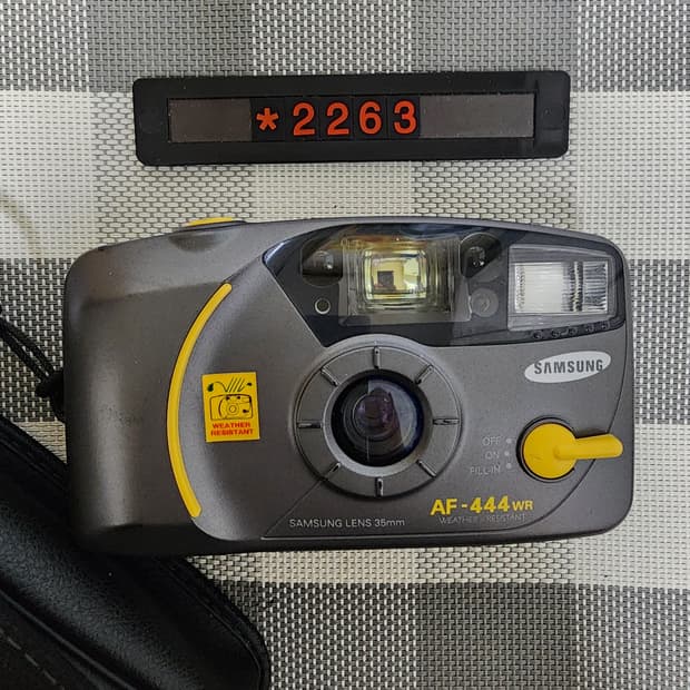 삼성 AF-444 WR 방수 필름카메라 파우치포함
