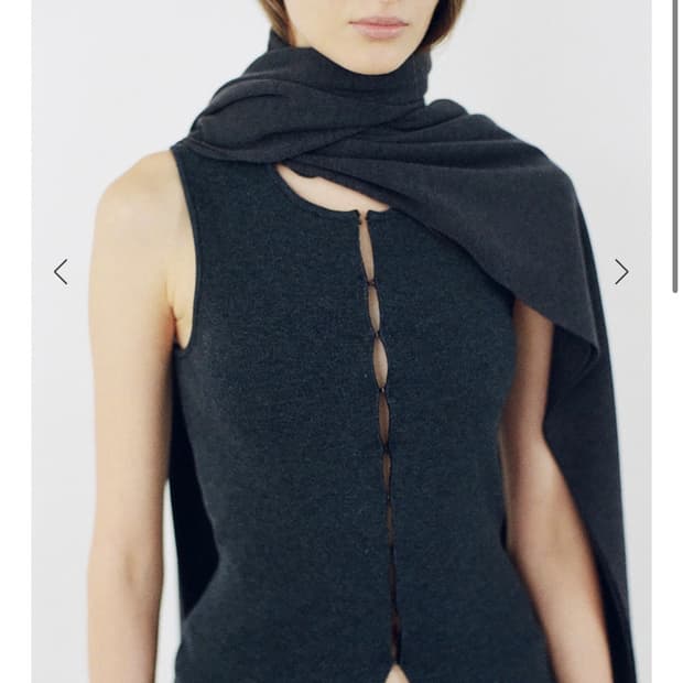 Ehre wool silk blend knit vest
