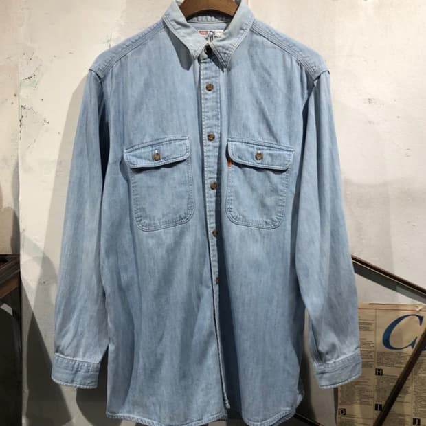 [2545]Levi's light blue denim shirt 