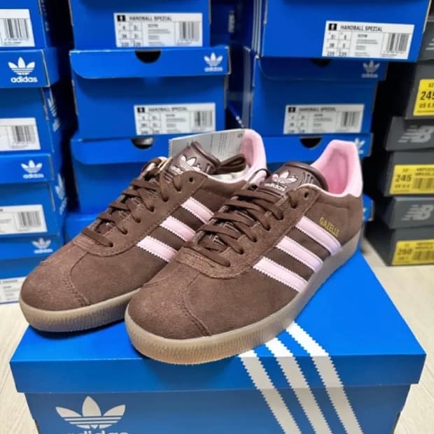 아디다스 가젤 어번 클리어 핑크 브라운