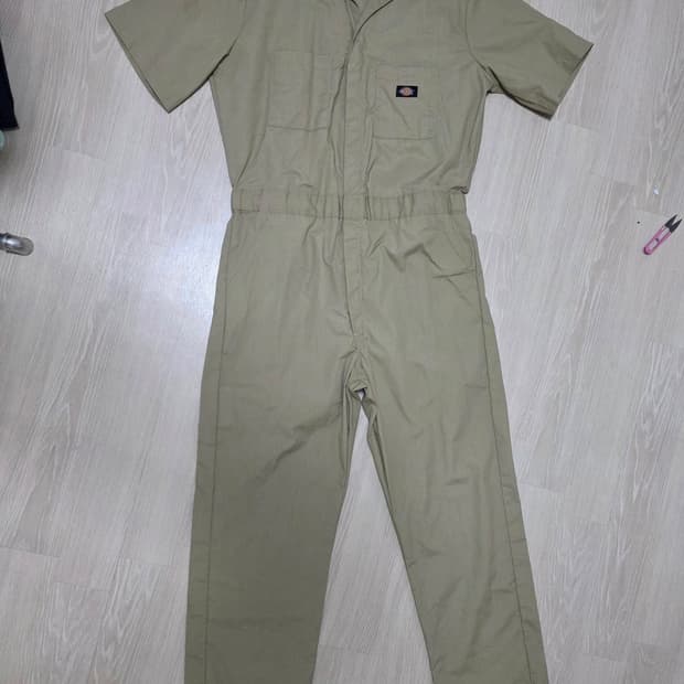M) 디키즈 반팔 커버롤 점프수트