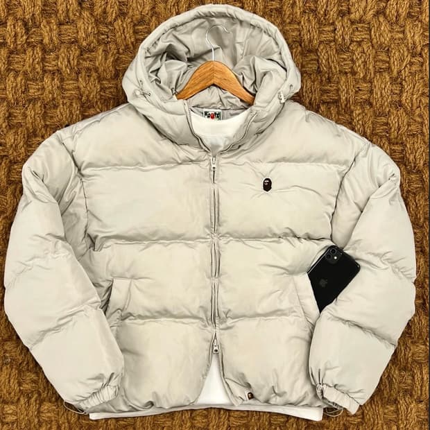 베이프 베이지 패딩