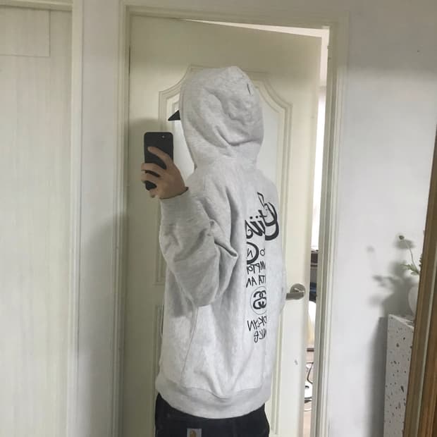 스투시 월드 투어 후드 L