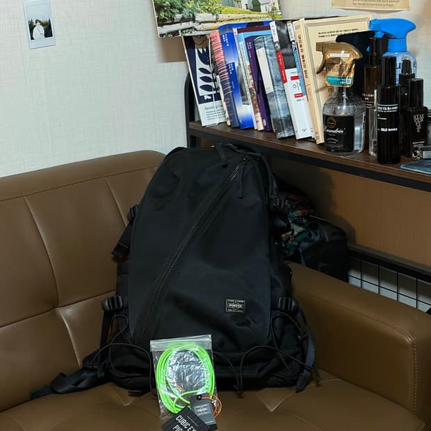 요시다 포터 띵스(THINGS) 백팩 블랙 (풀구성 / 미개봉 형광코드 