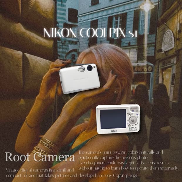 니콘 쿨픽스 S1 전용 케이스 펄 화이트🤍 빈티지 디카 디지털카메라