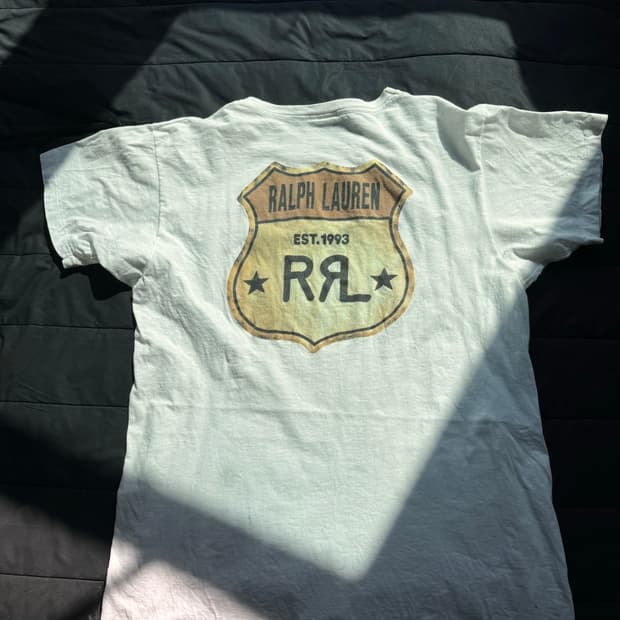 90s 빈티지 RRL 더블알엘 티셔츠 (착샷)
