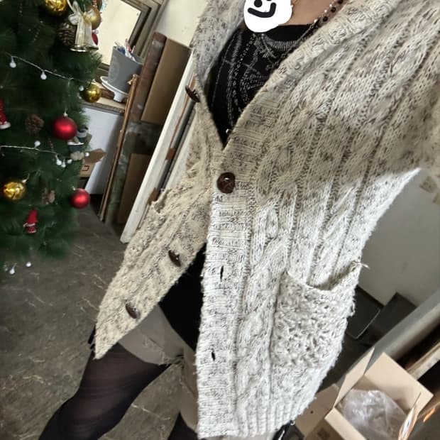 털 가디건 + 오프숄더+반바지 세트로 팔아요
