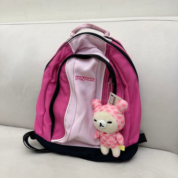 잔스포츠 백팩 핑크