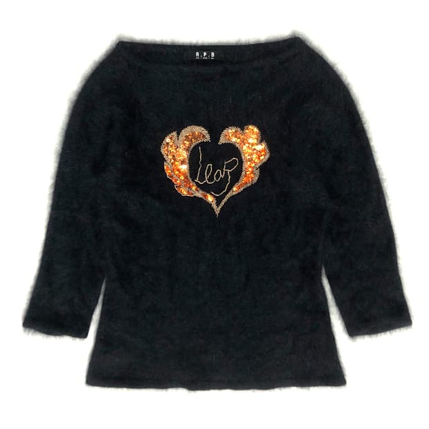 Vintage 앙고라 7부 니트 