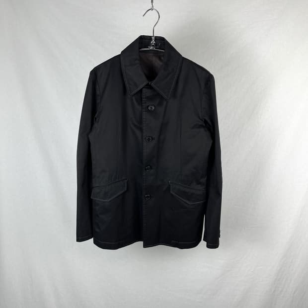 TORNADO MART 나일론 화이트 스티치 자켓 