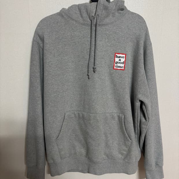 Have a good time 회색 후드티 L