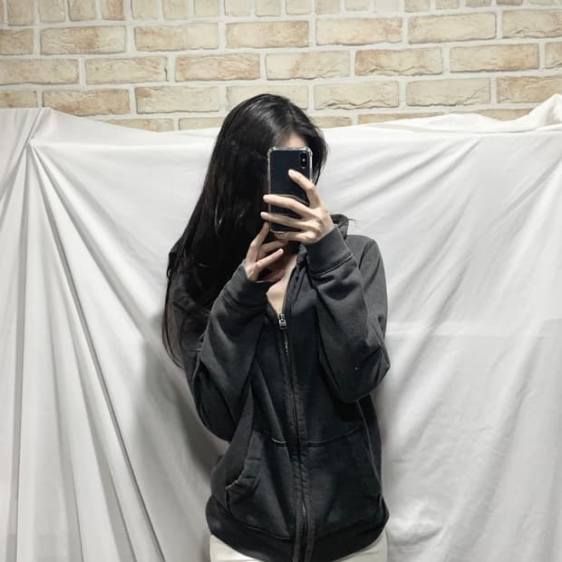 아베크롬비 후디집업,그레이,S