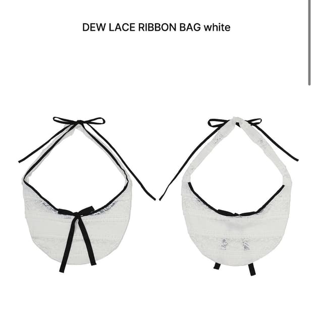 새상품 페인오어플레져 레이스 리본 가방 백