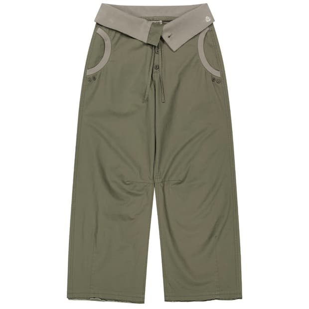 FLOW POLD PANTS KHAKI 0size