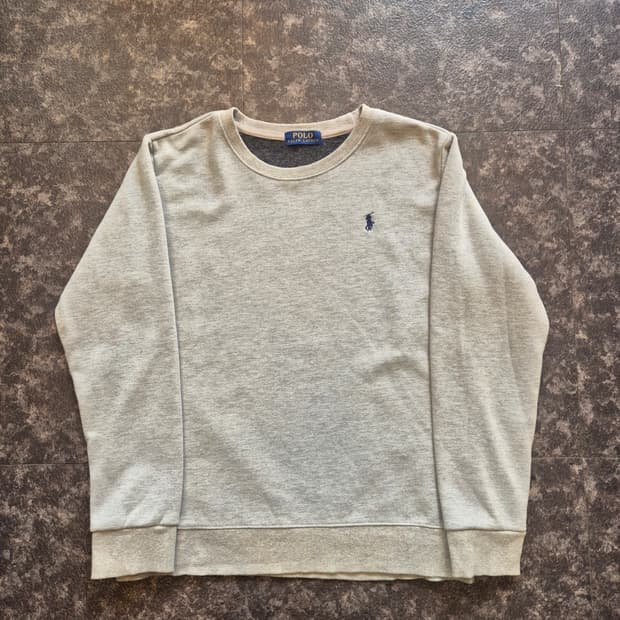 폴로 랄프로렌 기모 맨투맨 그레이 - M