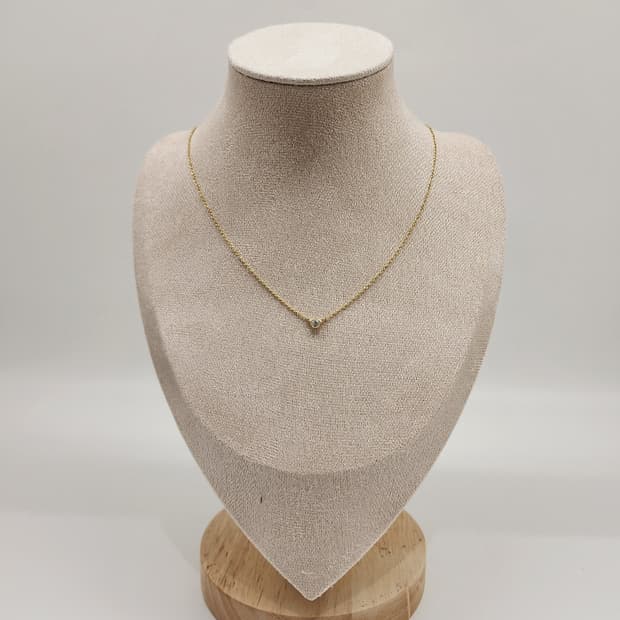 티파니앤코 옐골18K 엘사 퍼레티 바이더야드 1p 네크리스 0.12캐럿 