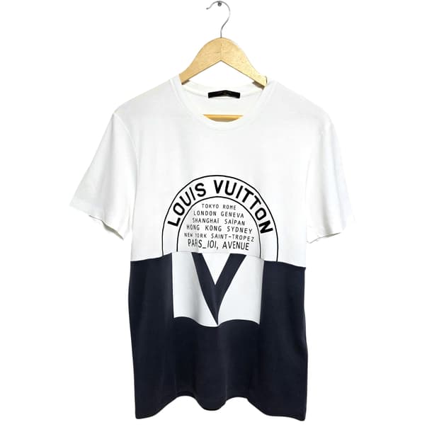 루이비통 시티로고 반팔 티셔츠