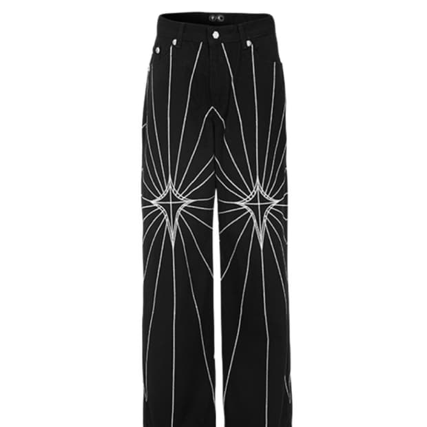 Thug Club chain stitch denim pants